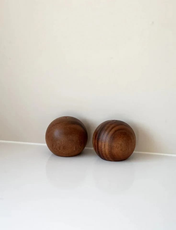 Akazienholz Salz- & Pfefferstreuer Set 2-tlg. Elegant - Bild 5