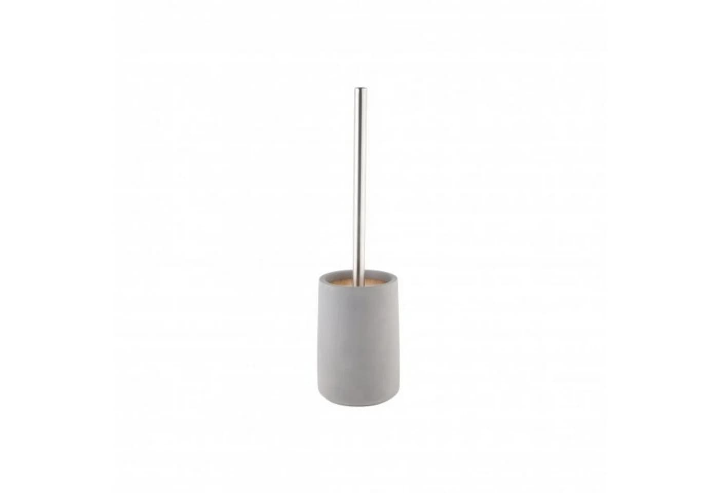 axentia Badaccessoire-Set Turin 3-teilig Grau Beton Bambus - Bild 3