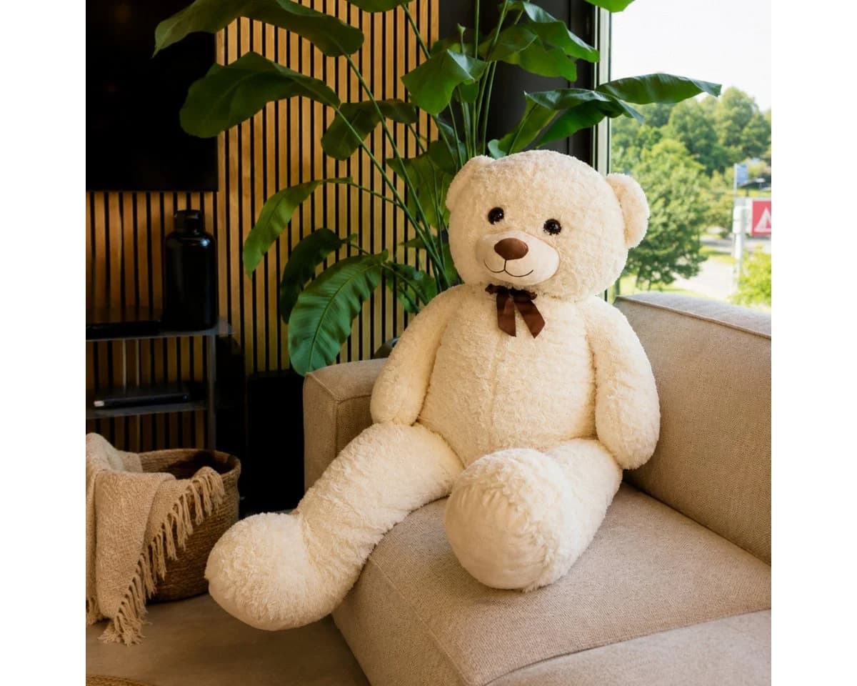 Jollity Kuscheltier XXL Teddybär 150 cm Beige/Braun - Bild 3