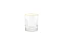 Almina Gläser-Set 6-tlg. Mini-Gläser Glas Goldumrandung Bild 1