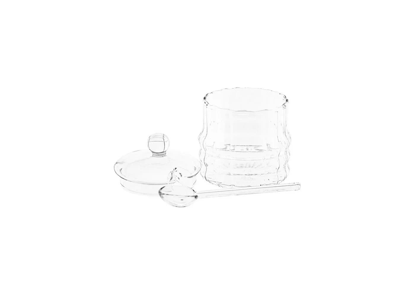Almina Zuckerdose Glas 200ml mit Löffel transparent - Bild 3