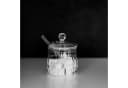 Almina Zuckerdose Glas 200ml mit Löffel transparent Bild 4