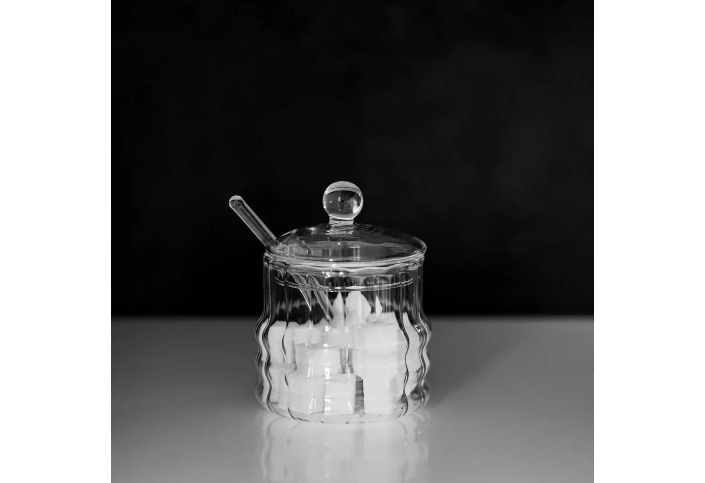 Almina Zuckerdose Glas 200ml mit Löffel transparent - Bild 4
