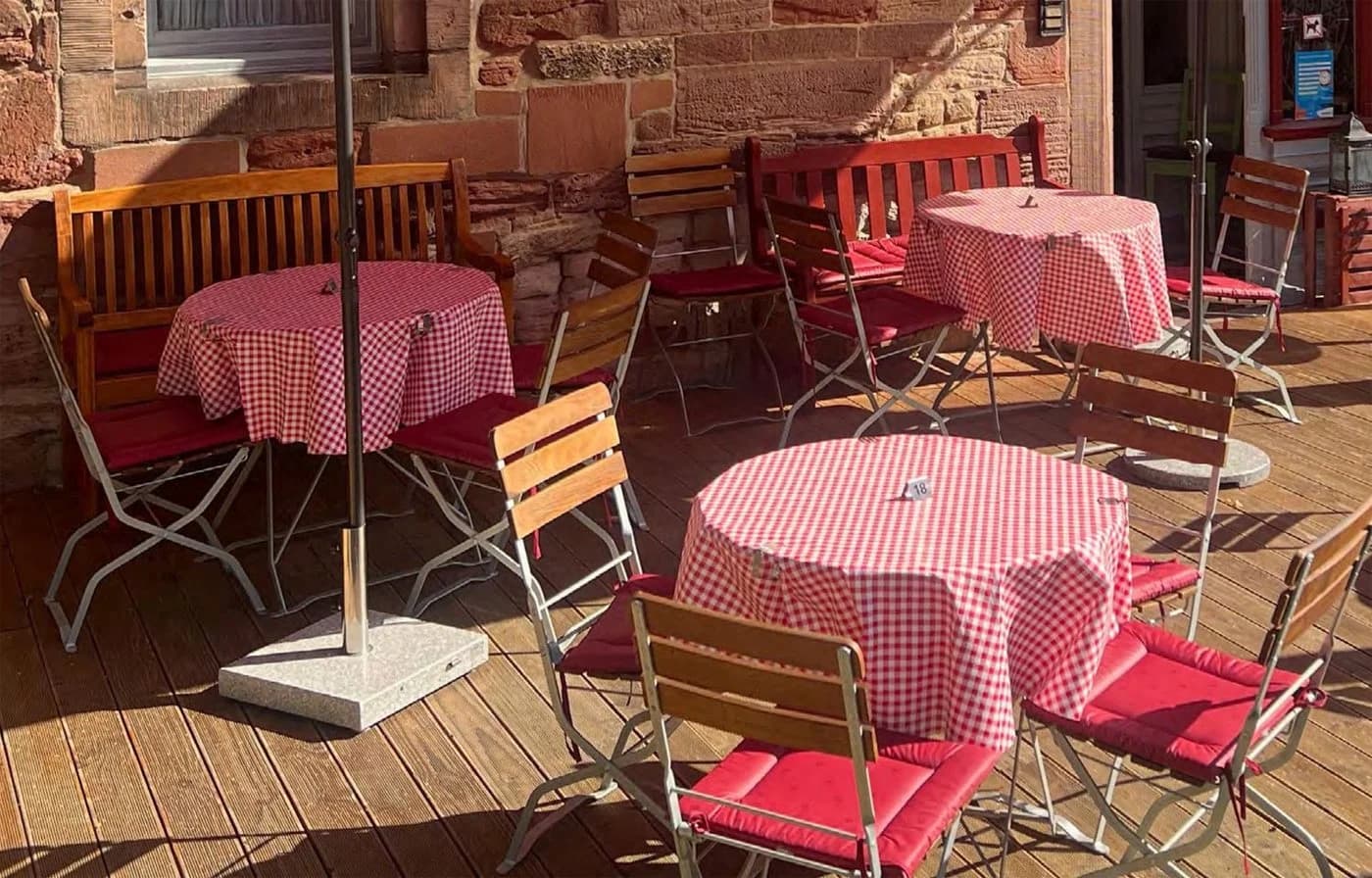 texpot Tischdecke Wachstuch kariert rot-weiß Landhaus - Bild 3