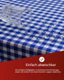 texpot Tischdecke Wachstuch kariert blau-weiß Bild 1