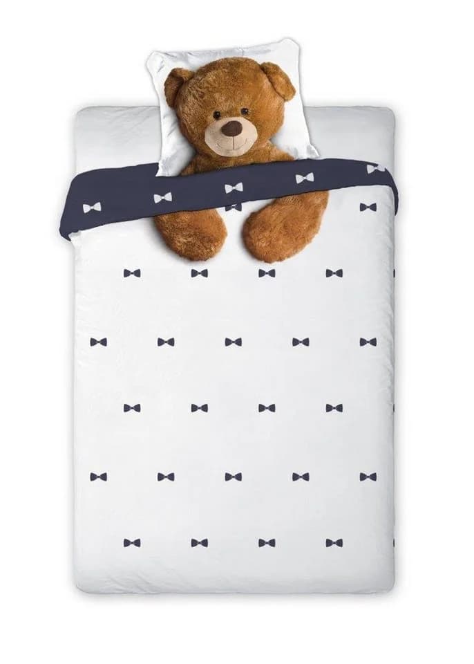 texpot Bettwäsche Teddybär Garnitur 2-teilig 100% Baumwolle