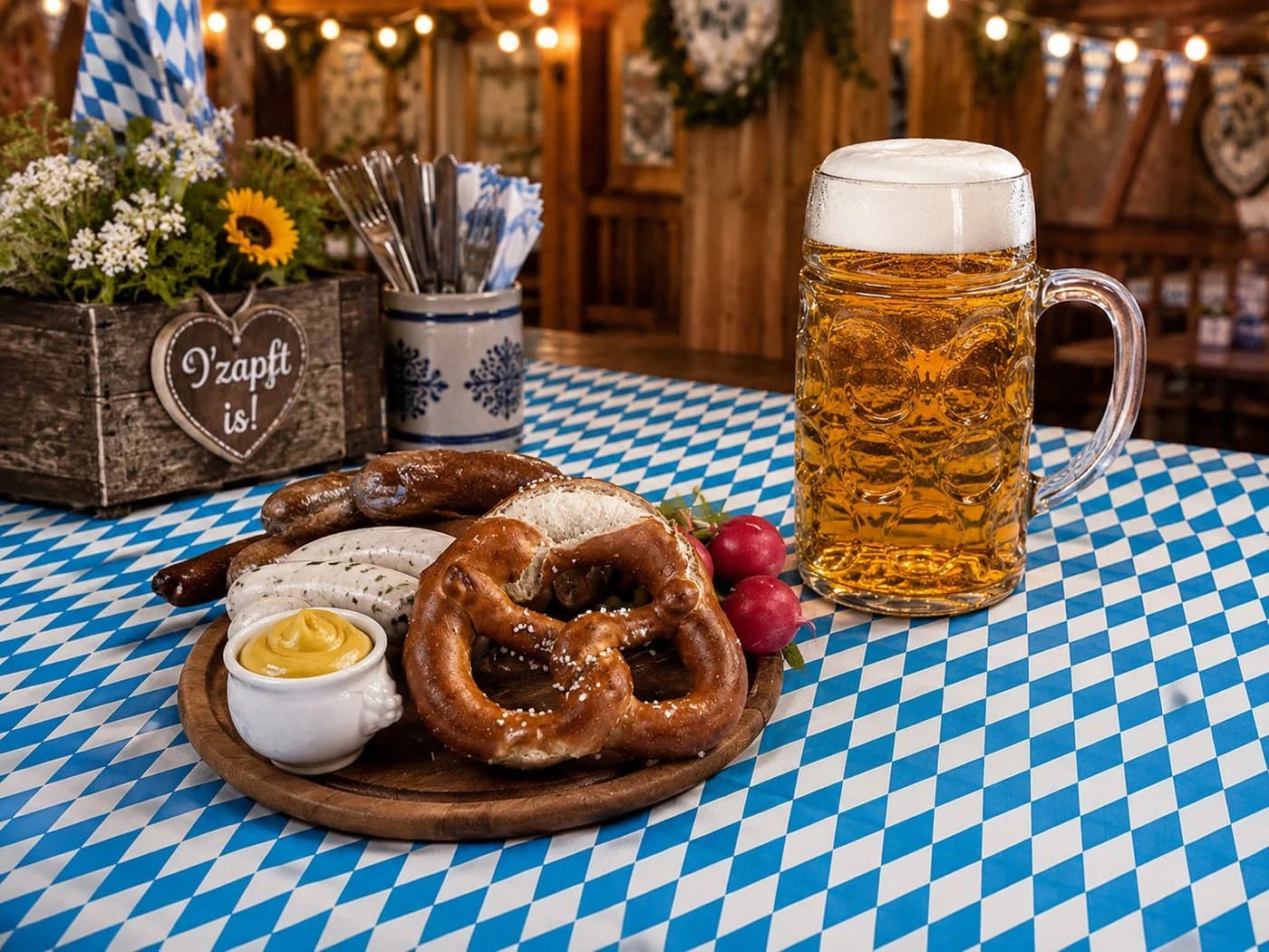 texpot Wachstuchtischdecke Oktoberfest Bayernraute bunt abwischbar - Bild 3