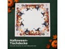 texpot Tischdecke Halloween Kürbis Fledermaus Druck Weiß/Schwarz Bild 4