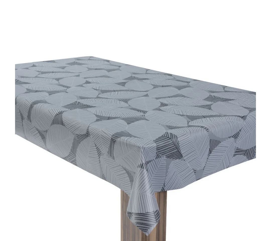 laro Wachstuchtischdecke Blatt Mix PVC Eckig