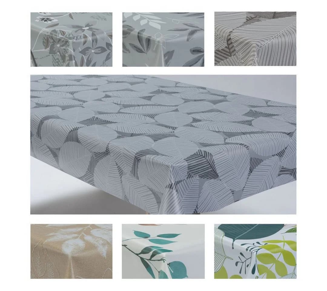 laro Wachstuchtischdecke Blatt Mix PVC Eckig - Bild 2