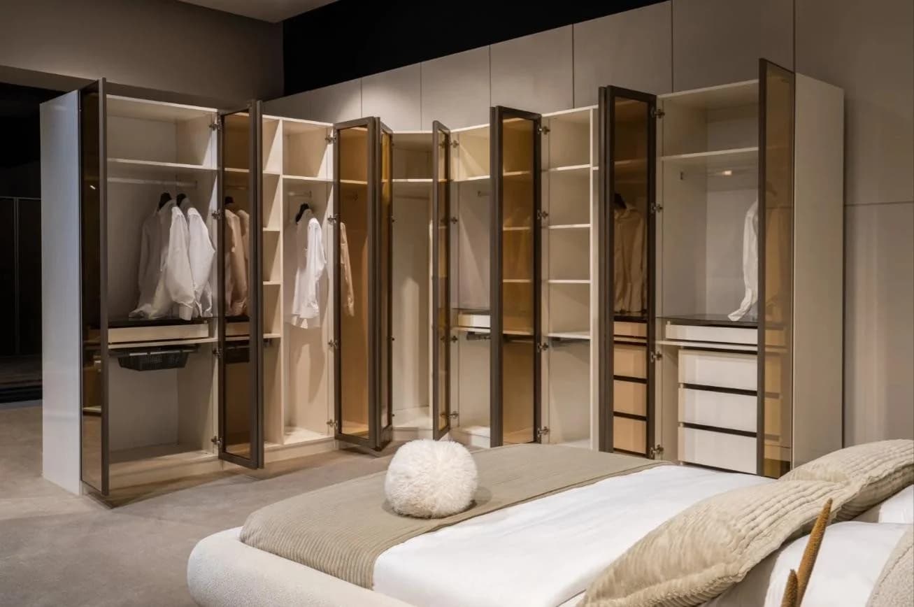 JVmoebel Eckkleiderschrank Ankleidezimmer Set Beige Modern - Bild 2