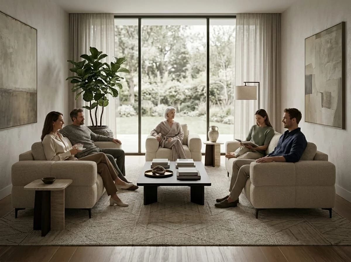 Xlmoebel Polstergarnitur Beige 3-tlg. mit Sessel und Kissen - Bild 4