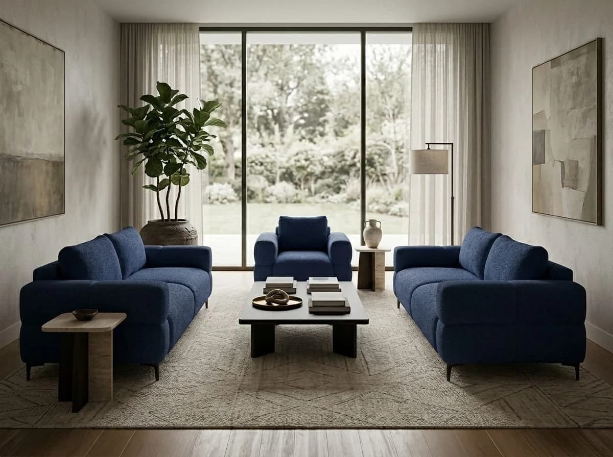 Xlmoebel Polstergarnitur Beige 3-tlg. mit Sessel und Kissen - Bild 5