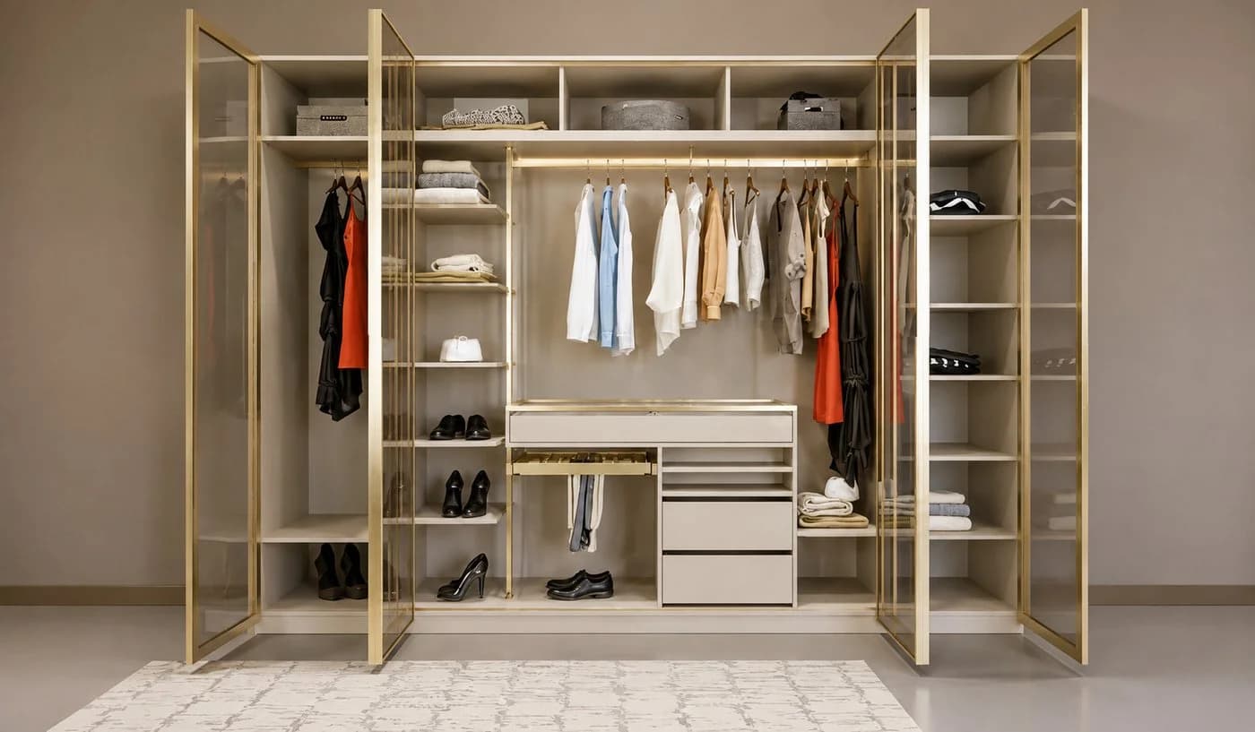 JVmoebel Modulares Schranksystem Beige/Weiß Individuell Konfigurierbar - Bild 3