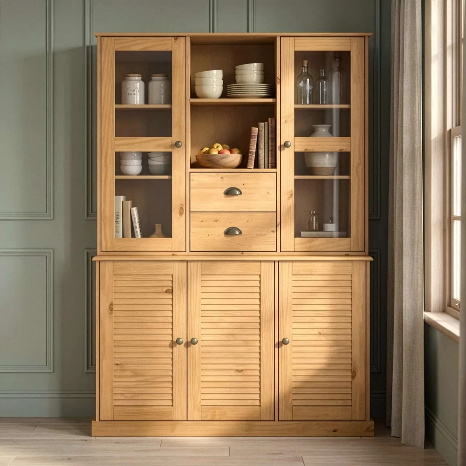 OTTO HOME Buffet Turia Massivholz Kiefer natur gebeizt