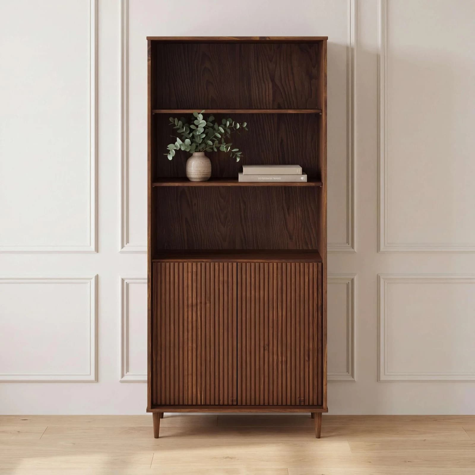 Bücherregal OTTO HOME Malmedy mit Push-to-open braun