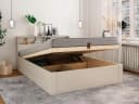 OTTO home Stauraumbett MAREILLES Beige Massivholz Industrial Bild 2