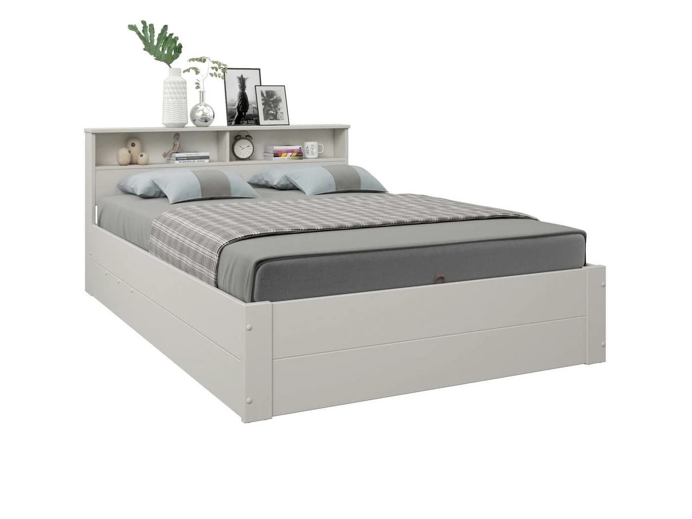 OTTO home Stauraumbett MAREILLES Beige Massivholz Industrial - Bild 5