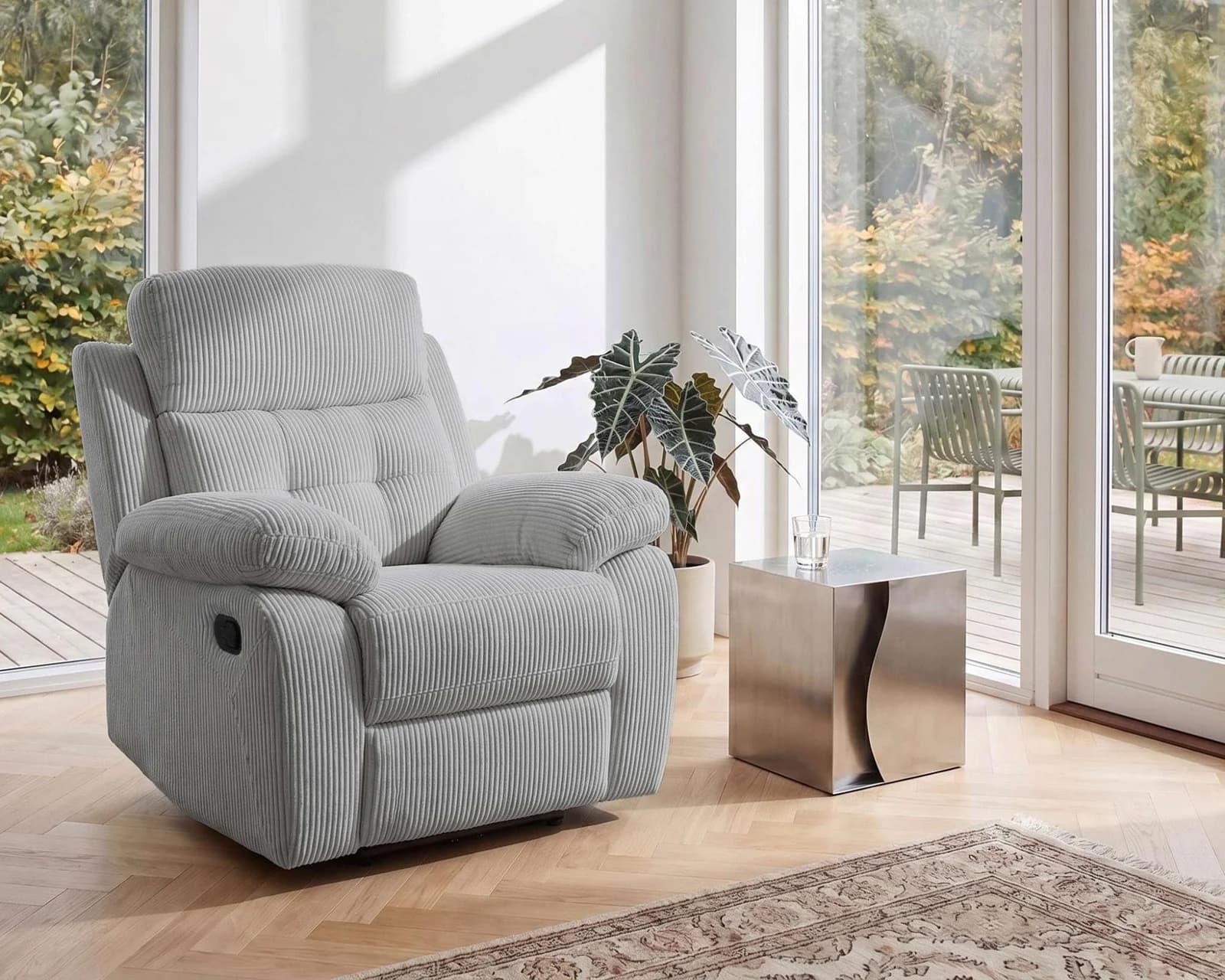 Relaxsessel OTTO HOME Lannilis Elektrisch Grau Cord