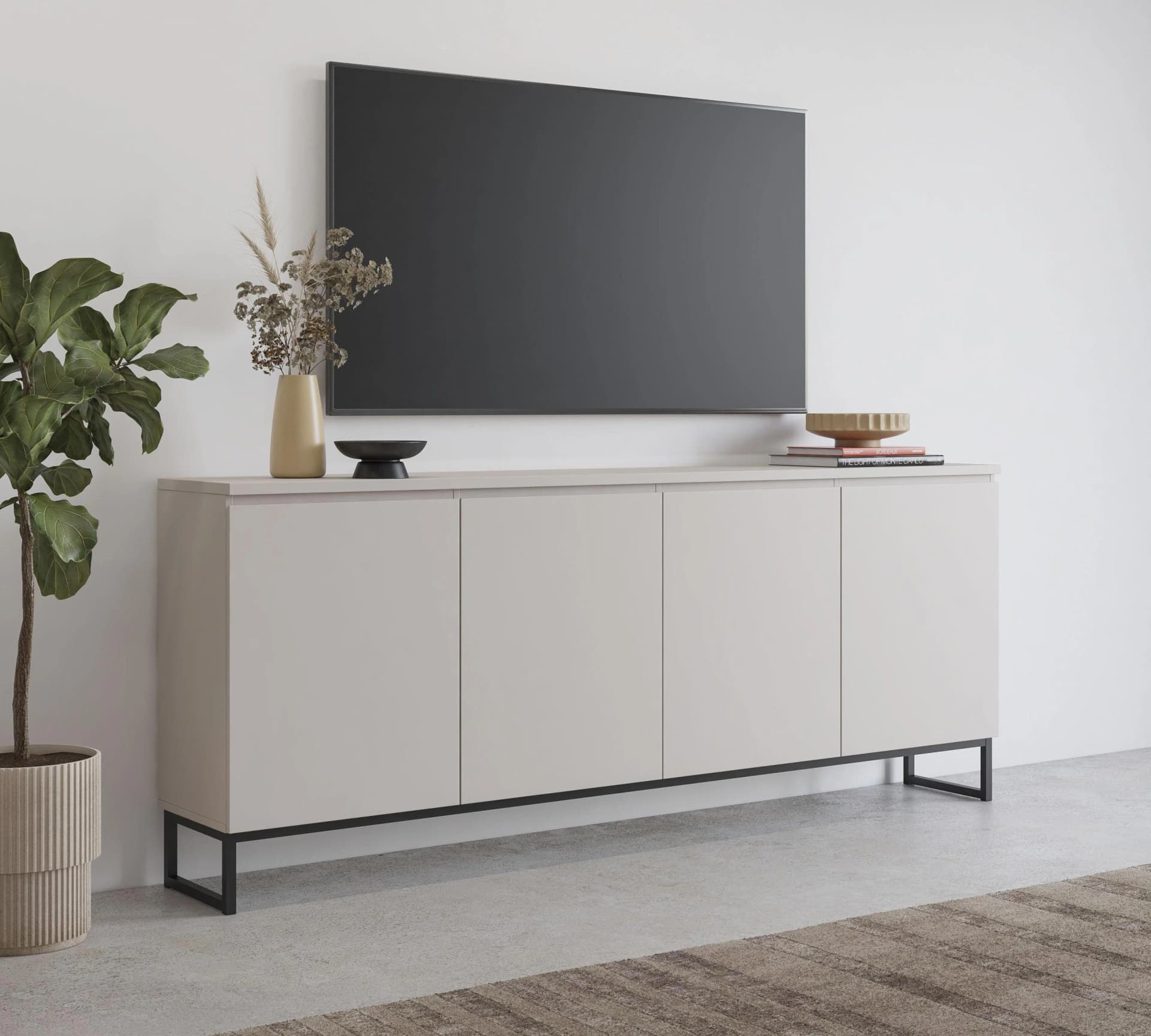 OTTO HOME Modo II Sideboard 200 cm Kaschmir Modern Grifflos