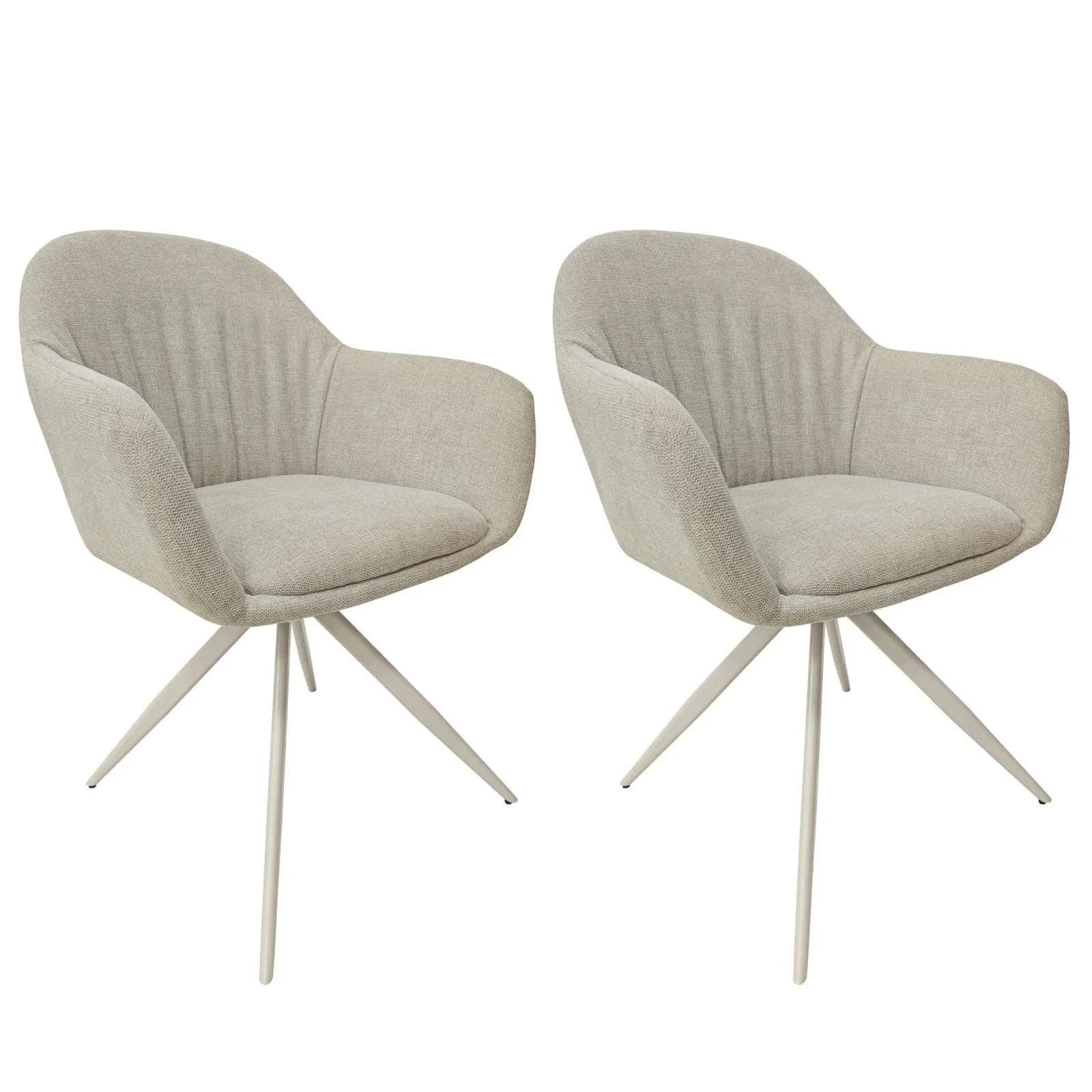 OTTO HOME Esszimmerstuhl Avisio 2er Set Creme Kaschmir
