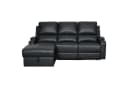 OTTO home Ecksofa NAPORI Kunstleder Schwarz mit Relaxfunktion Bild 2