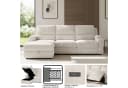 OTTO home Ecksofa NAPORI Kunstleder Schwarz mit Relaxfunktion Bild 3