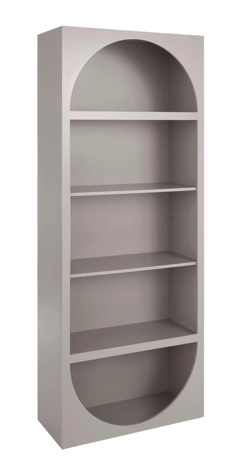 HOMSY Standregal Arcelle Grau mit Bogenform