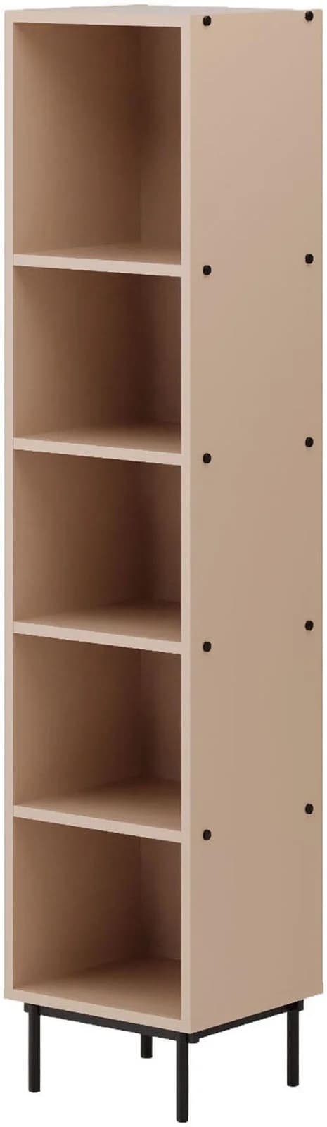 HOME AFFAIRE Standregal Arrocco Beige Schwarz 5 Fächer