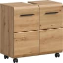 welltime Waschbeckenunterschrank FLORENZ 60cm Artisan Eiche Nachbildung Schwarz Bild 2