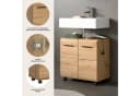welltime Waschbeckenunterschrank FLORENZ 60cm Artisan Eiche Nachbildung Schwarz Bild 3