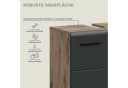 welltime Badschrank FLORENZ 60cm mit Siphonausschnitt MDF Front Schwarz Bild 5