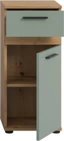 welltime Unterschrank LUCCA 35cm 1 Tür 1 Schublade Salbei Eiche Bild 4
