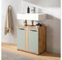 WELLTIME LUCCA Waschbeckenunterschrank 60cm 2 Türen Salbei Eiche Bild 1