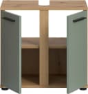 WELLTIME LUCCA Waschbeckenunterschrank 60cm 2 Türen Salbei Eiche Bild 4