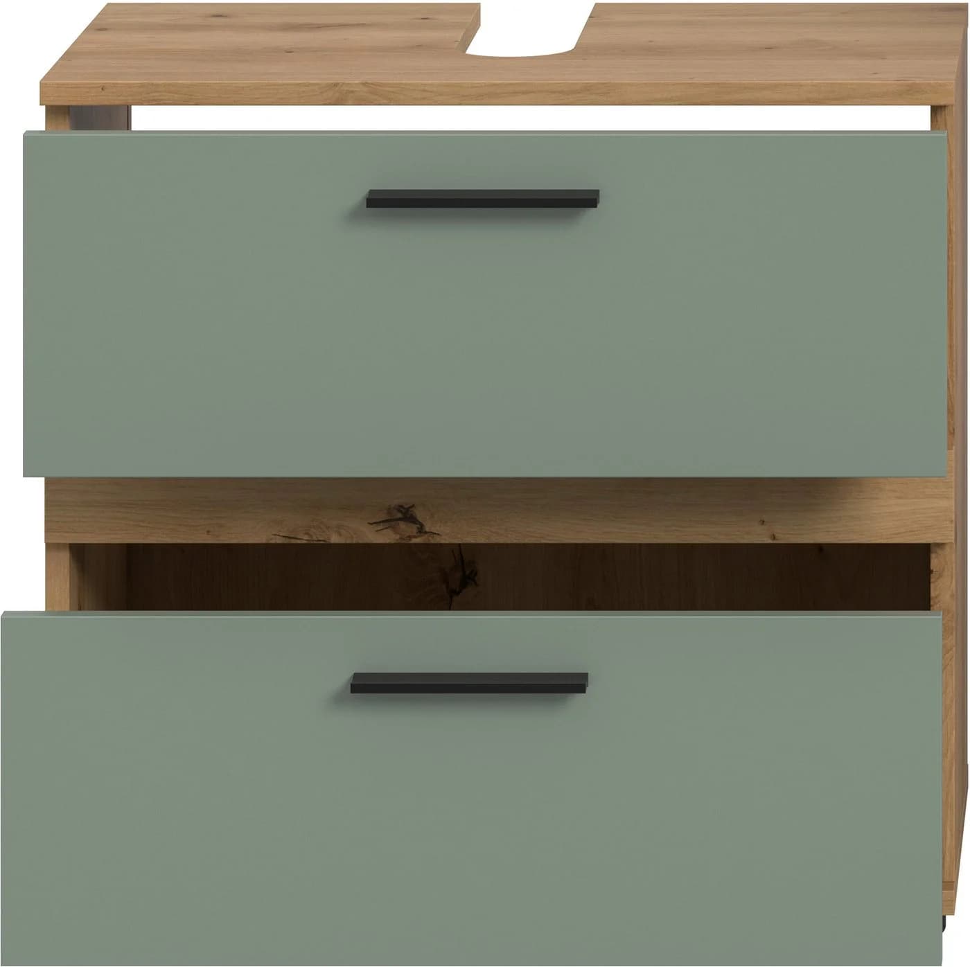 WELLTIME LUCCA Waschbeckenunterschrank 60 cm Eiche/Salbei - Bild 4