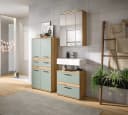 WELLTIME LUCCA Waschbeckenunterschrank 60 cm Eiche/Salbei Bild 5