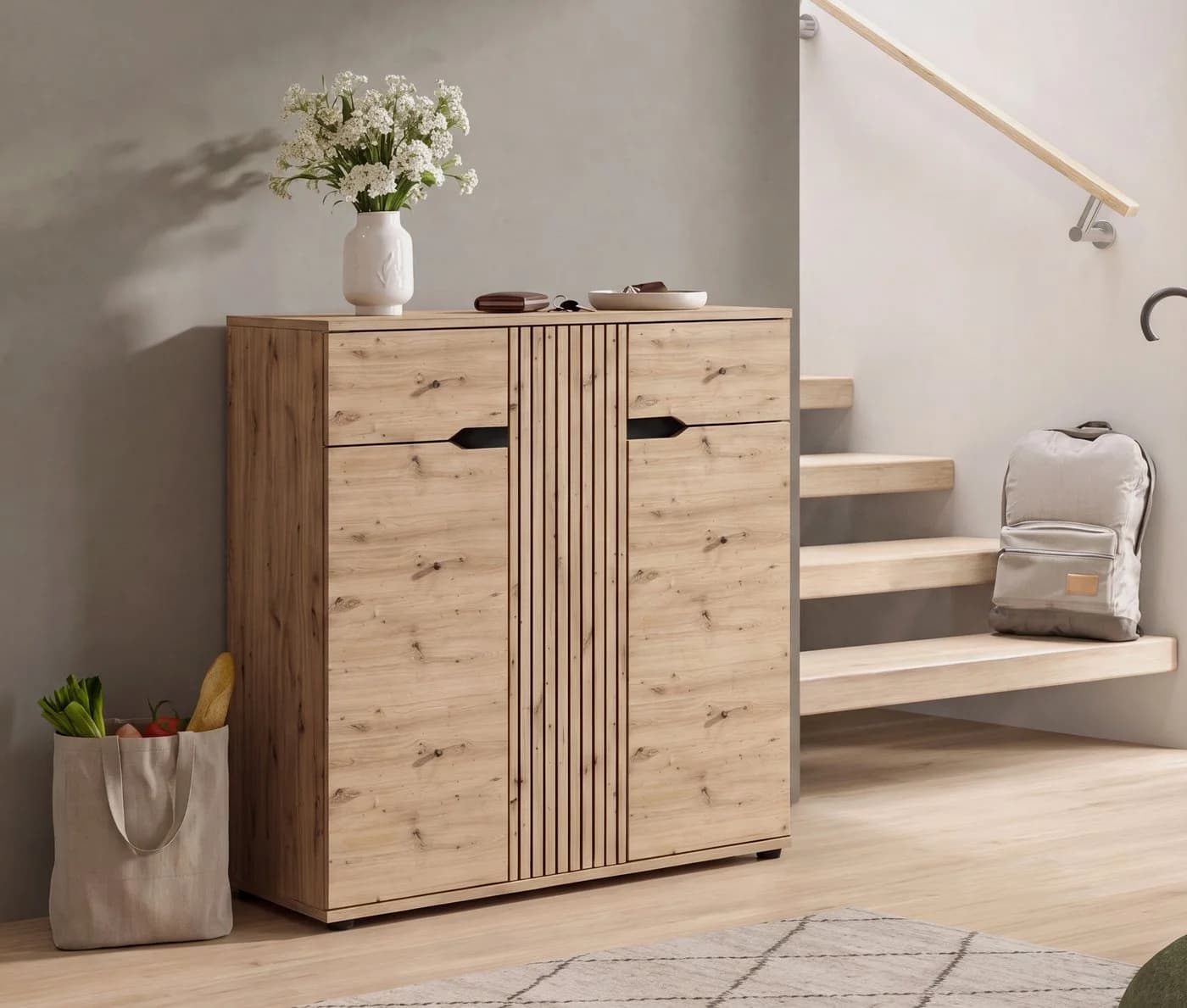 OTTO home Schuhkommode FJELL Braun Holzoptik