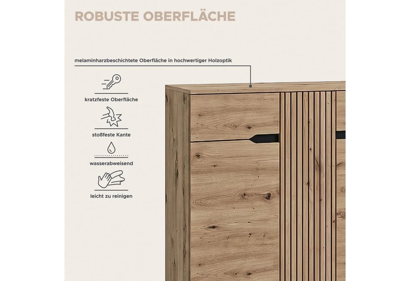 OTTO home Schuhkommode FJELL Braun Holzoptik - Bild 5