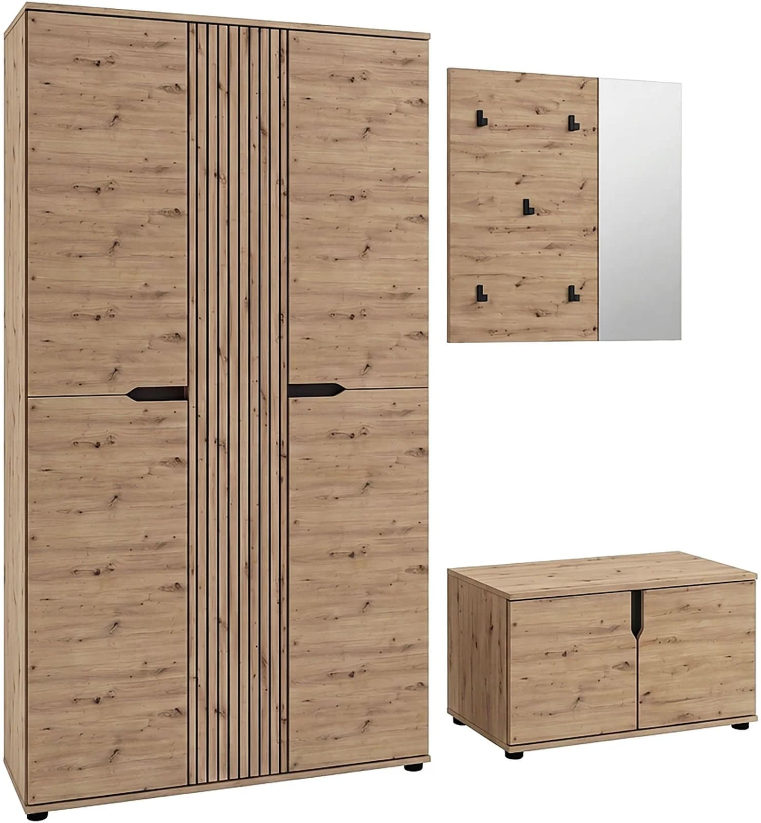 OTTO HOME Garderoben-Set FJELL 3-teilig Artisan Eiche Nachbildung