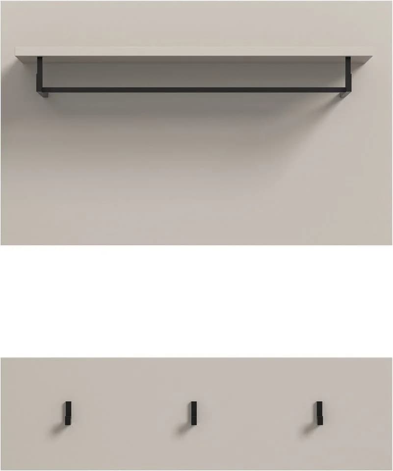 Home Affaire Garderobenpaneel REHAT 2-teilig Beige Anthrazit - Bild 5