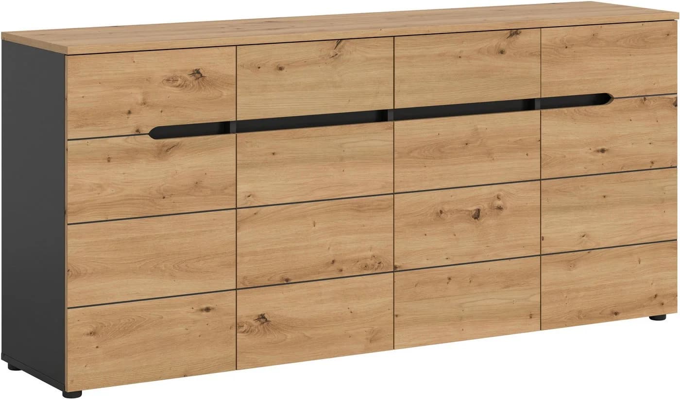 Home affaire Kommode REHAT Braun/Grau Landhausstil - Bild 2