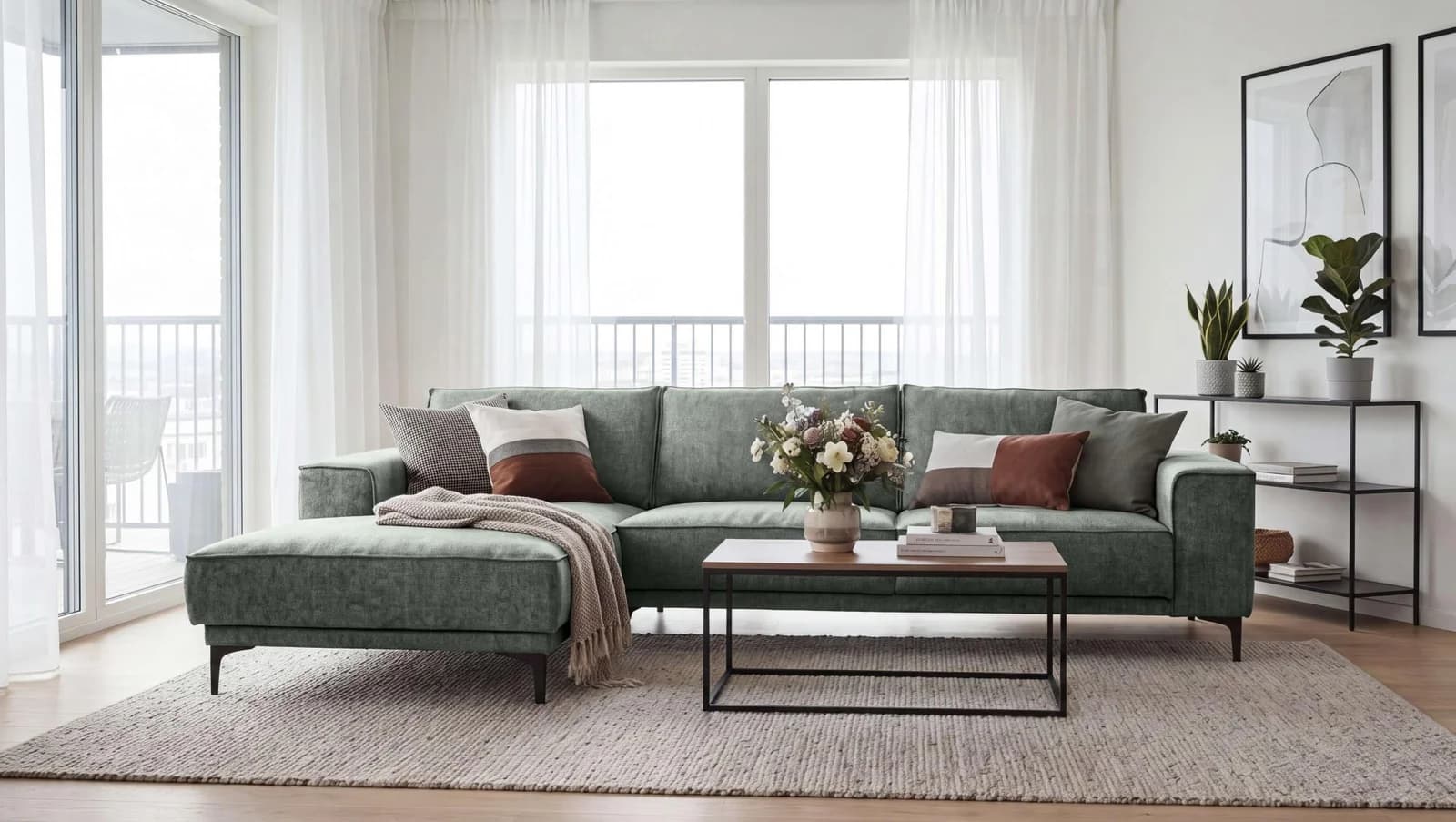 Ecksofa OTTO HOME Oland Grau Chenille Recamiere