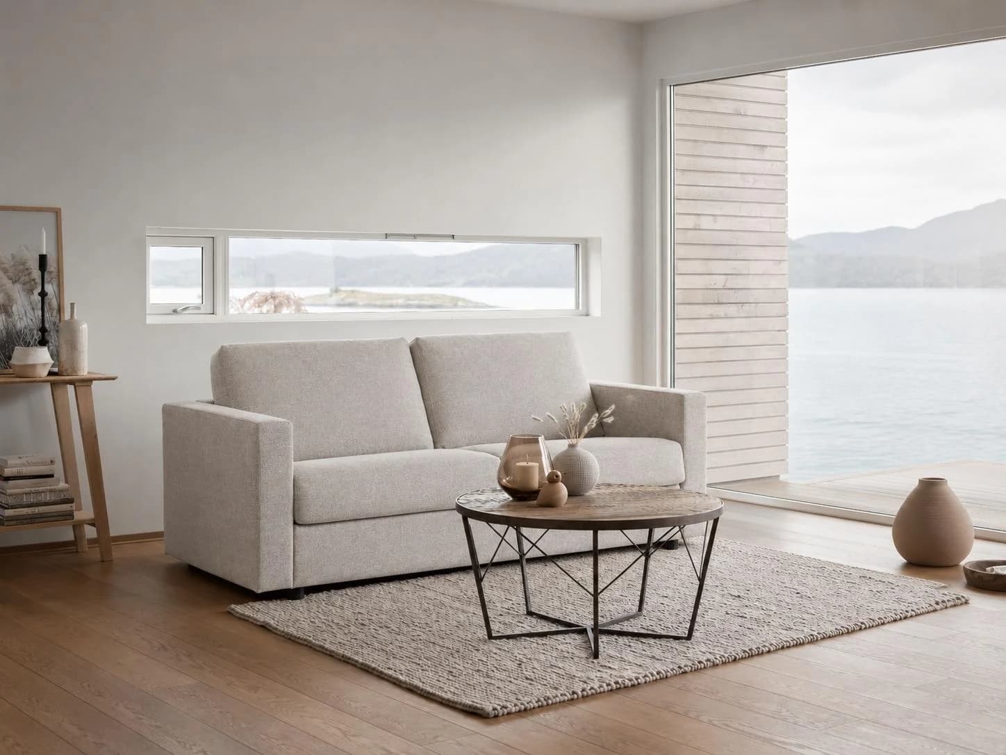 Schlafsofa OTTO HOME Jorren Beige mit Bettfunktion