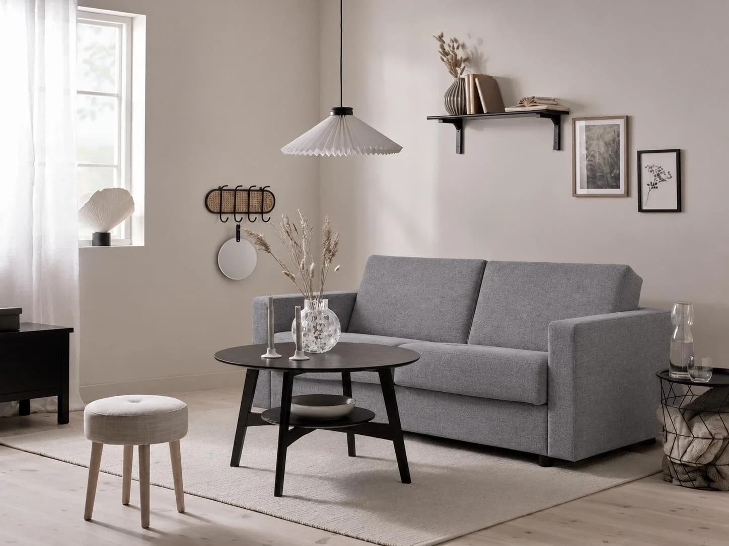 Schlafsofa OTTO HOME Perrick grau mit Taschenfederkernmatratze