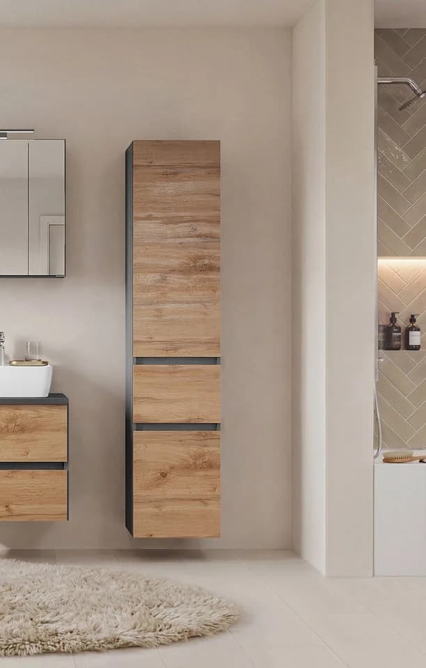 OTTO home Seitenschrank BOZEN Beige Griffloses Design