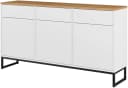 Home affaire Sideboard Alto Weiß Push-to-Open 3 Türen 3 Schubkästen Bild 1