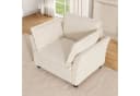 Merax Sessel moderner Relaxsessel aus Chenille Beige Bild 2
