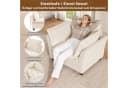 Merax Sessel moderner Relaxsessel aus Chenille Beige Bild 3