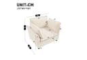 Merax Sessel moderner Relaxsessel aus Chenille Beige Bild 4